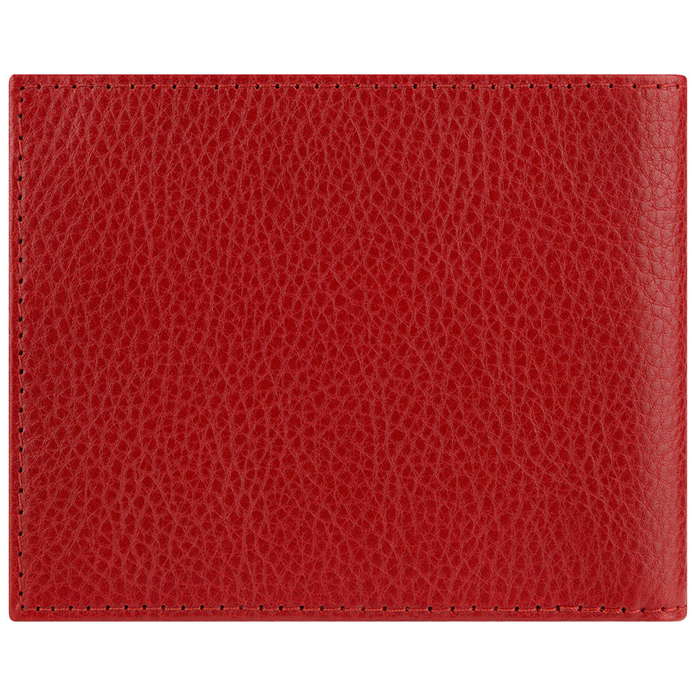 Kleines Portemonnaie aus Grubengerbung Leder rot 