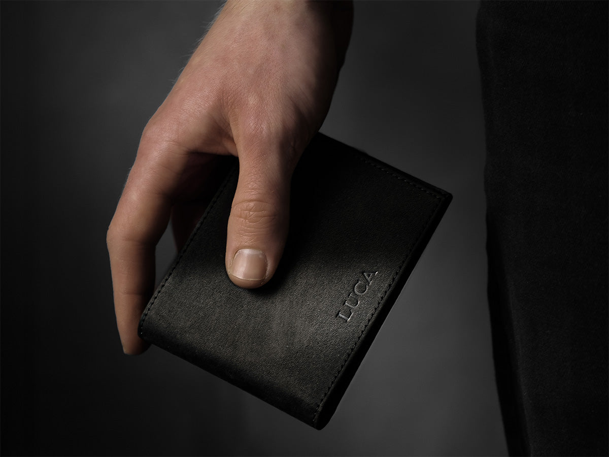 Wallet with money clip Handmade in Germany