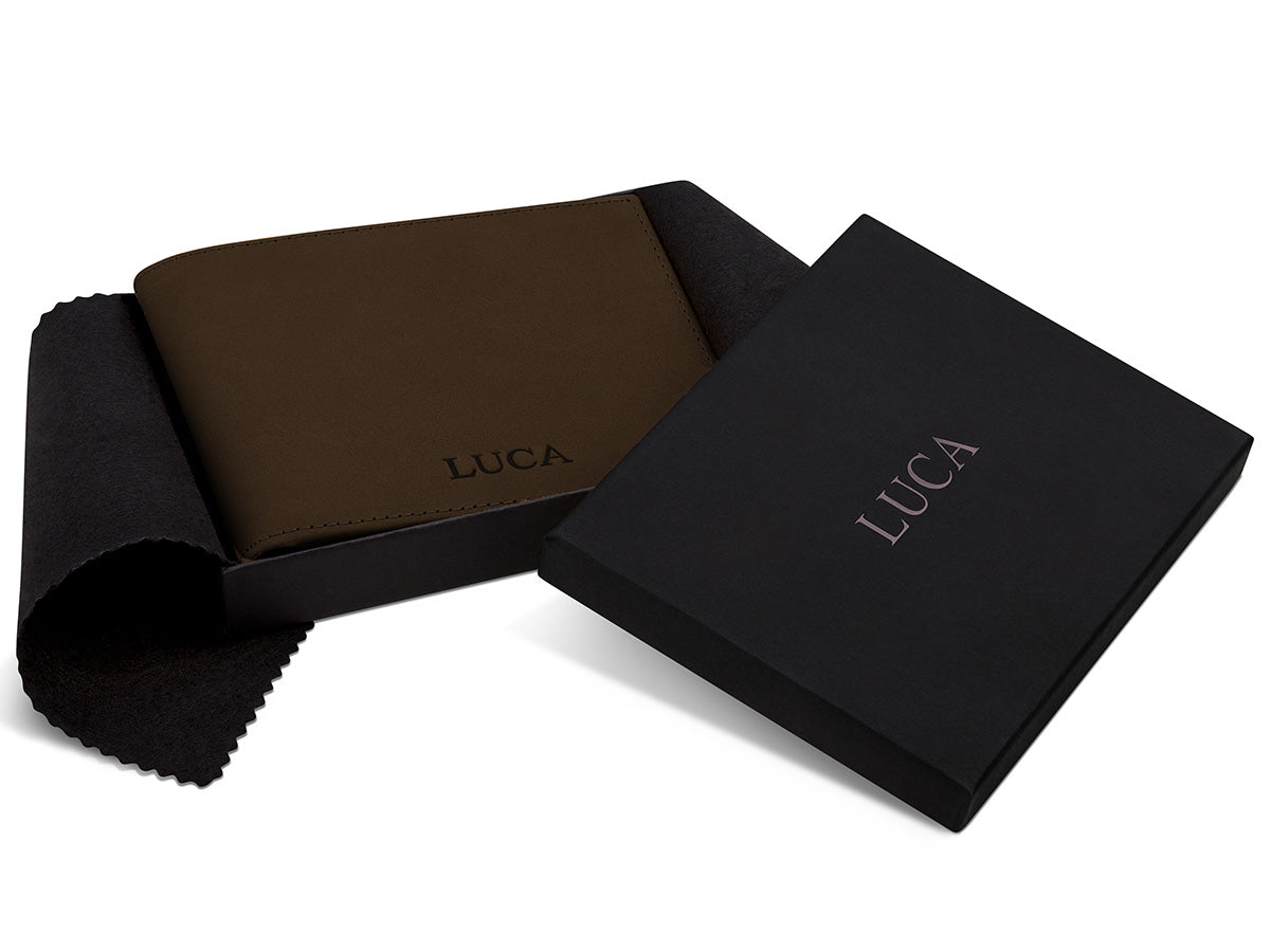 Portemonnaie in edler schwarzer Geschenkbox